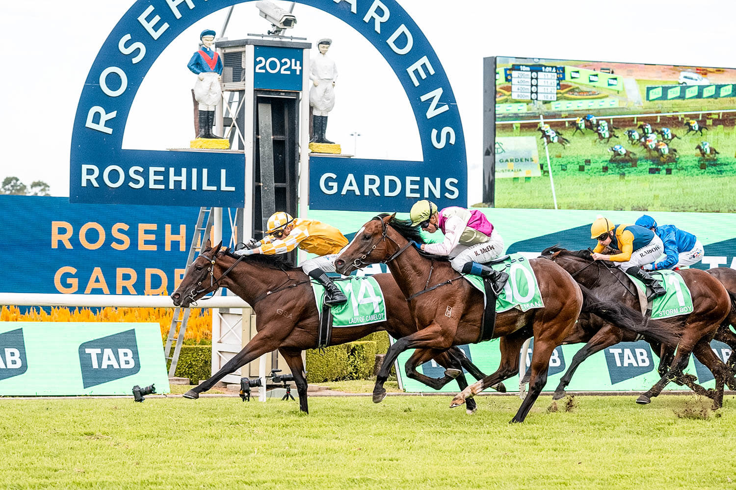 Lady Of Camelot winning the G1 Golden Slipper at Rosehill Gardens